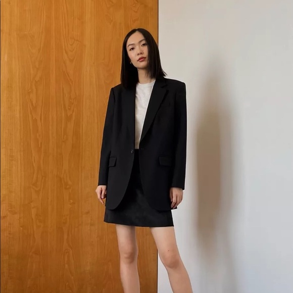 Aritzia Babaton Modern Mini Skirt - Brown Suede US 0 - Picture 3 of 6